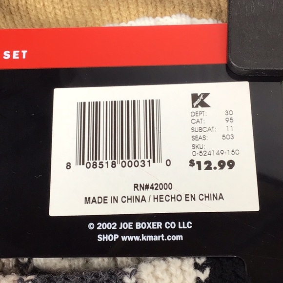 🌲 JOE BOXER KNIT SCARF, HAT And GLOVE Set ‘Body Bundlers’ - Picture 5 of 6